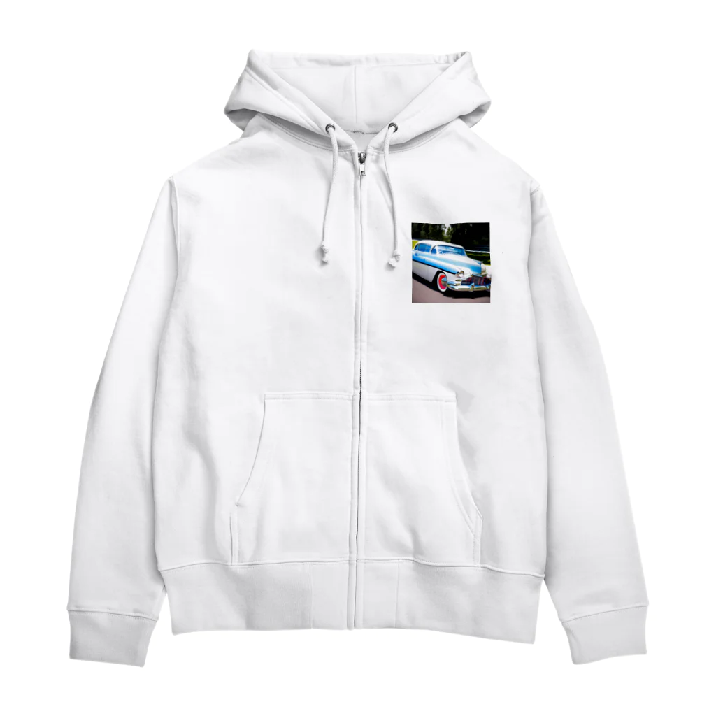 SnackPineのアメリカンクラシックカー Zip Hoodie