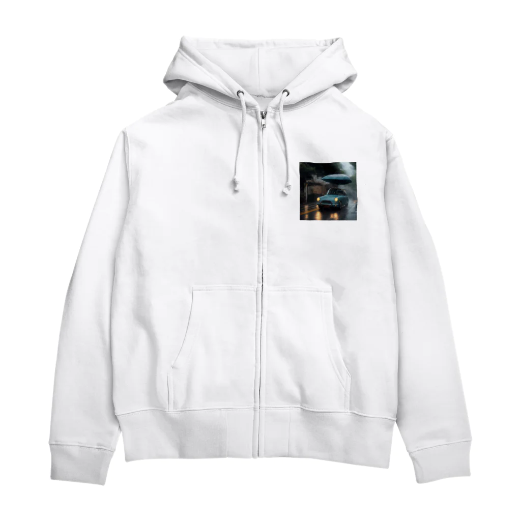 nonbiri-yaの雨車 Zip Hoodie