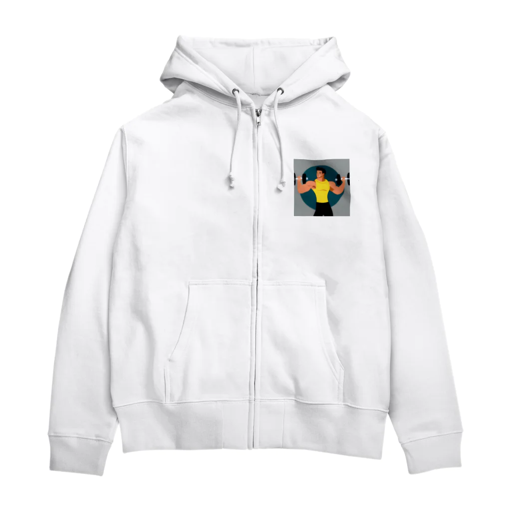 フィットネスパパの筋トレ欲爆上げグッズ Zip Hoodie