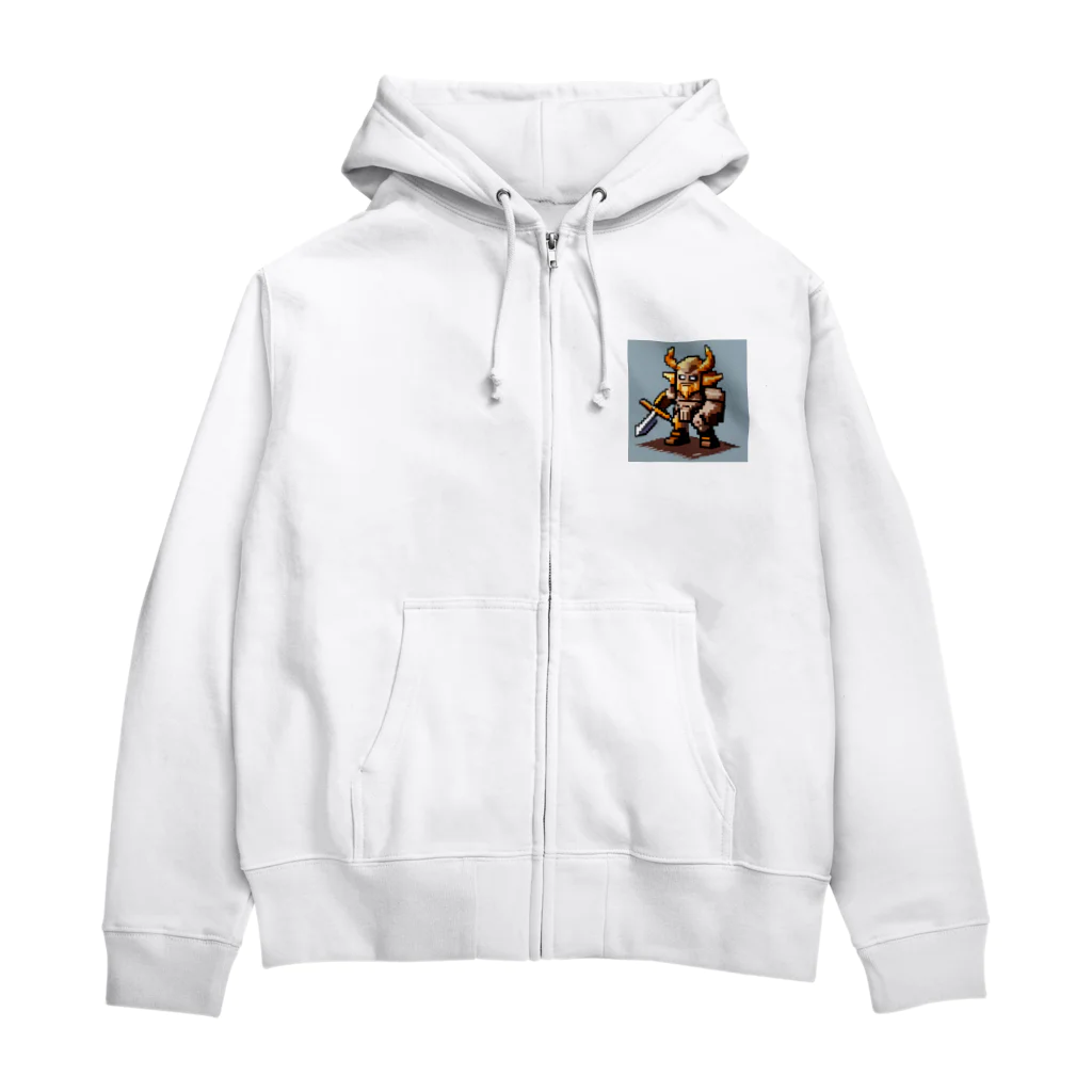 cunissaのドット絵バイキング Zip Hoodie