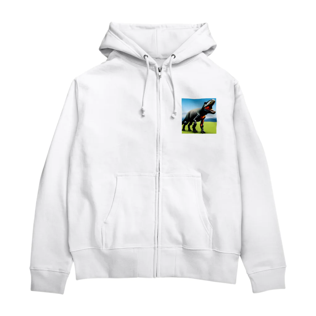 サウルス工房のティラノサウルス Zip Hoodie