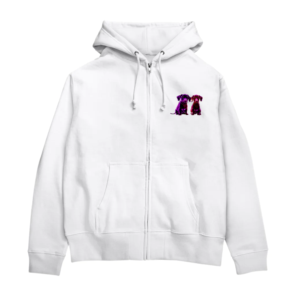 MaKenEekaRaのネオンダックス Zip Hoodie