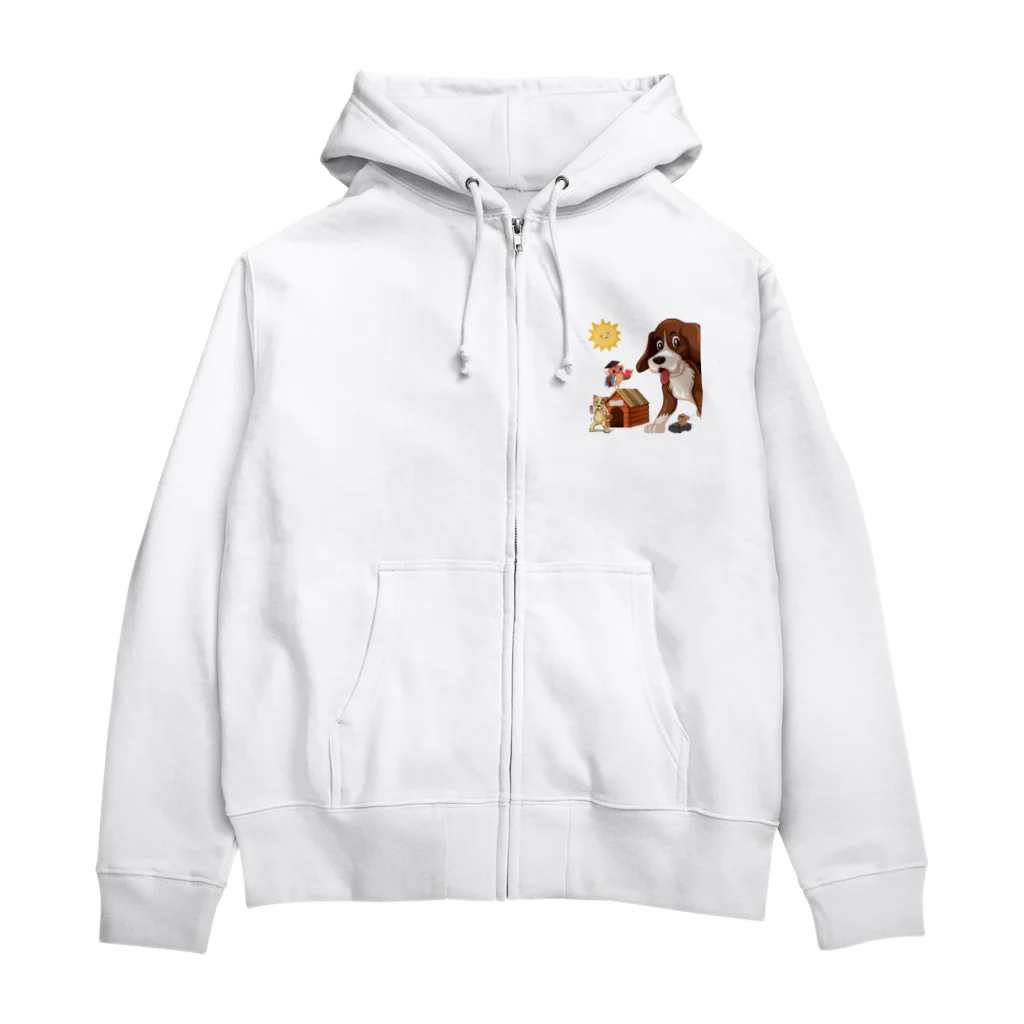 キイロチャンのアニマル学校 Zip Hoodie