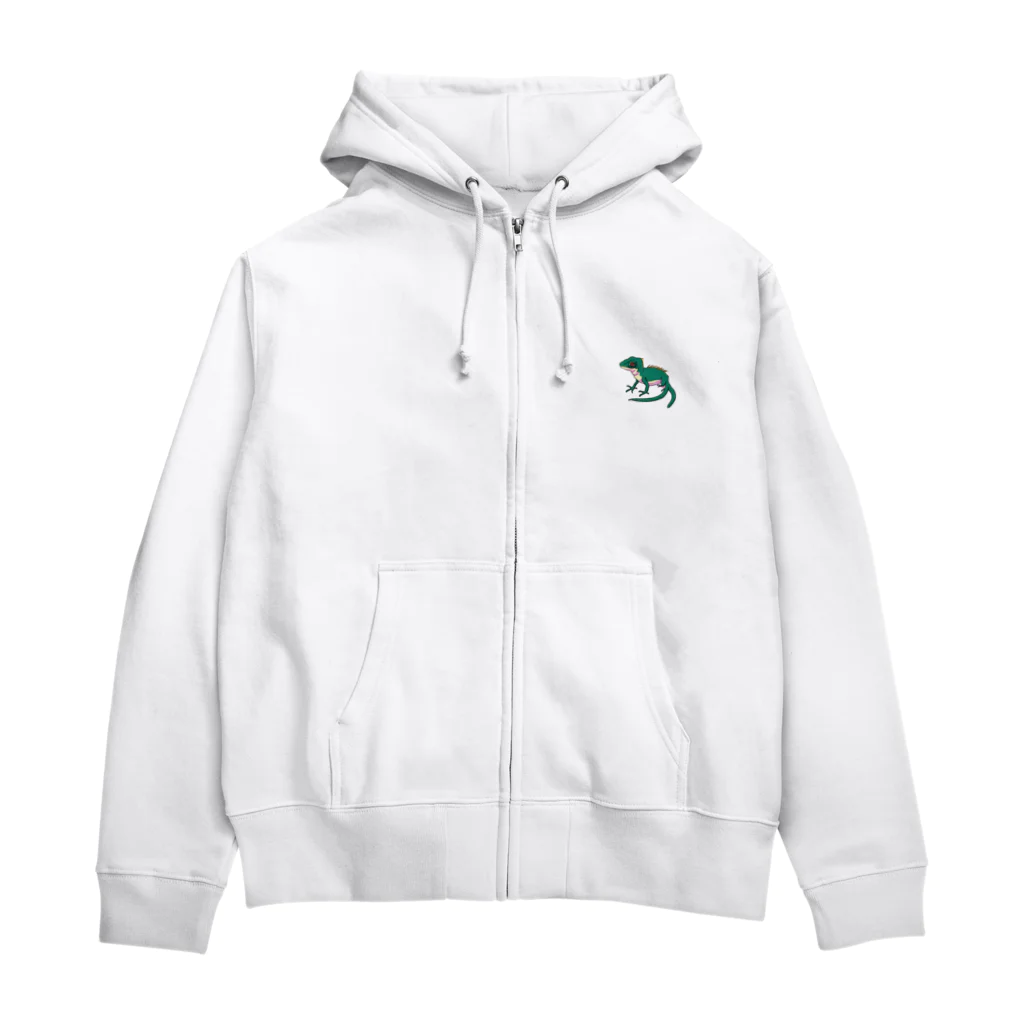 matu0のかっこいいトカゲ Zip Hoodie