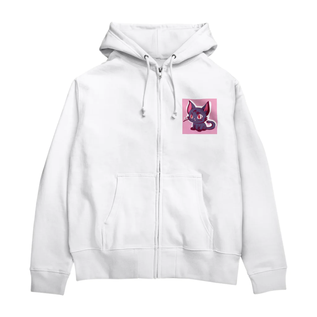 millpekoのデビニャット Zip Hoodie