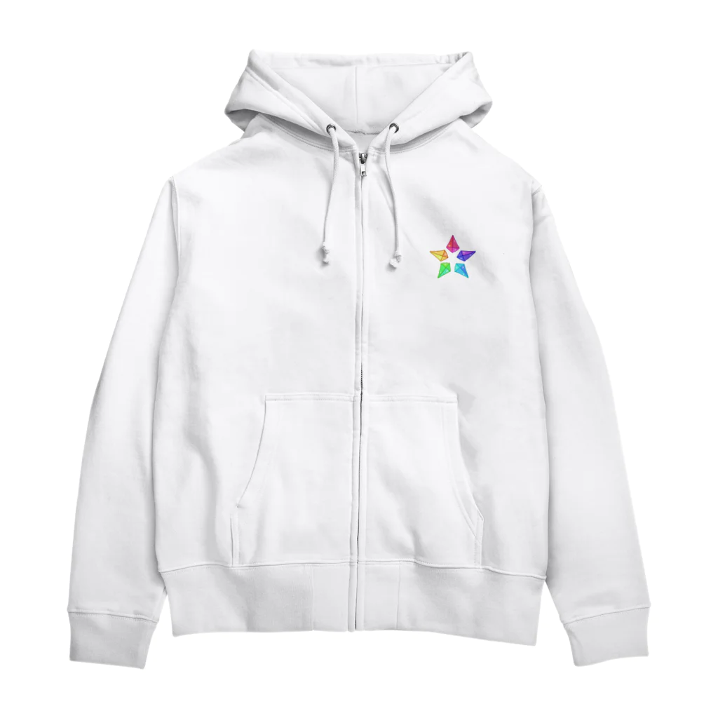 ReeYoのスタークリスタル Zip Hoodie