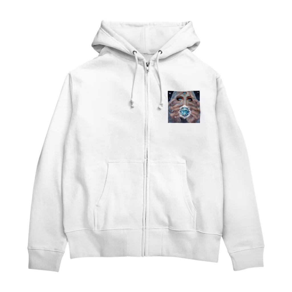 Ri-2のダイヤモンド女性と神秘 Zip Hoodie