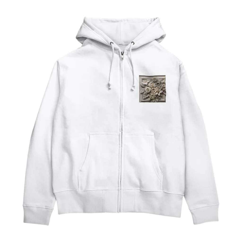 ANSの神秘的な花 Zip Hoodie