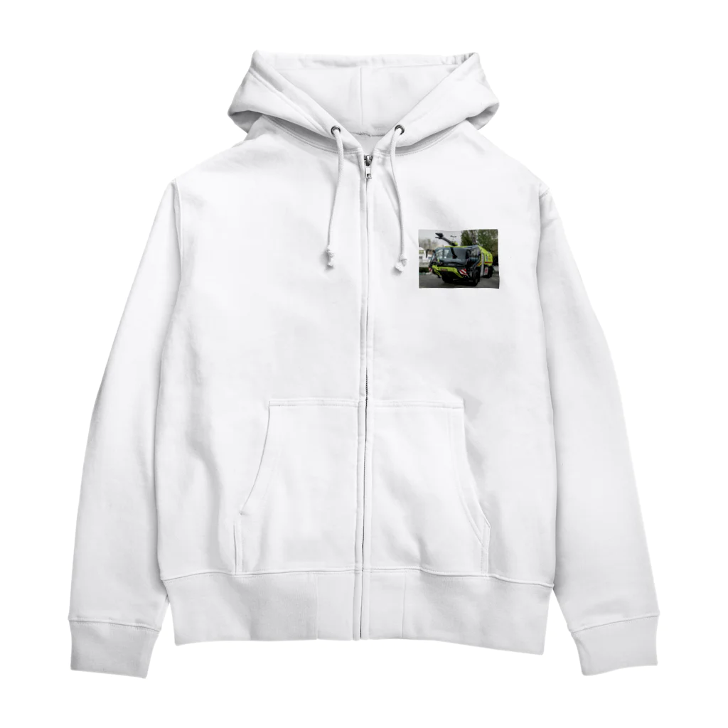 ビッグスマイルライフの黄色い消防車 Zip Hoodie