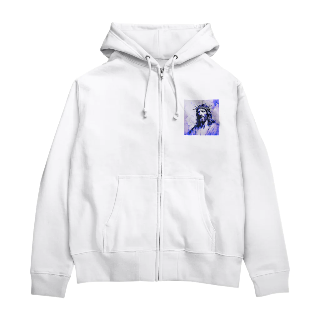 0024aquaのキリスト@2 Zip Hoodie