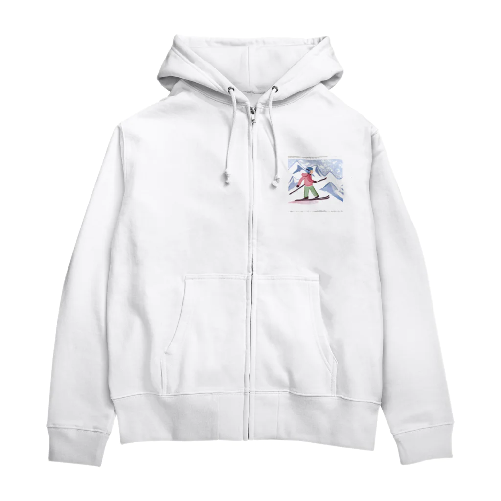 とみのスキーがすき Zip Hoodie