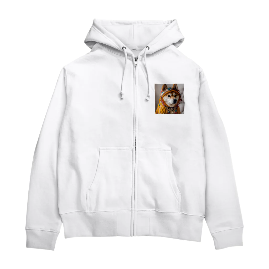 ☆ACE☆family★の可愛い♡柴犬 Zip Hoodie