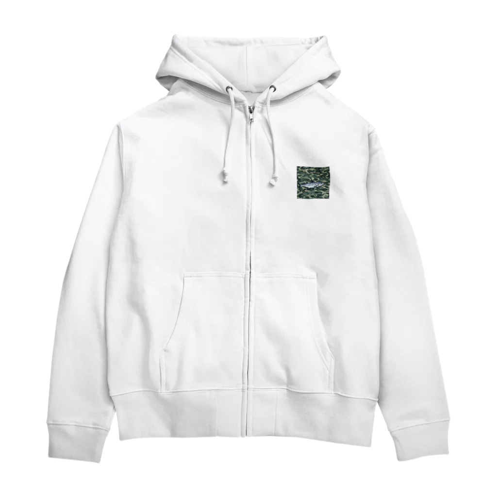 空と海の釣り好きサワラvr.2 Zip Hoodie