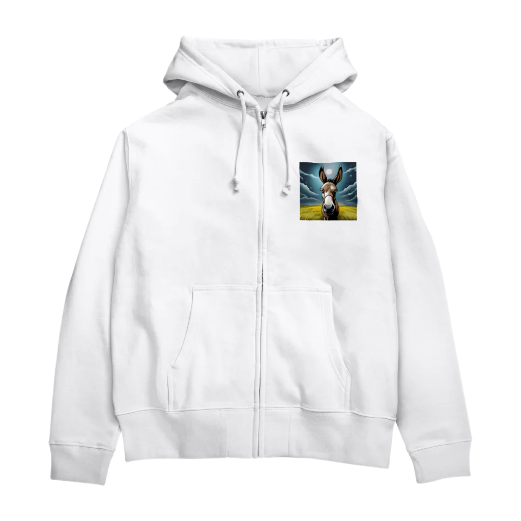 kstm_comの馬くんグッズ Zip Hoodie