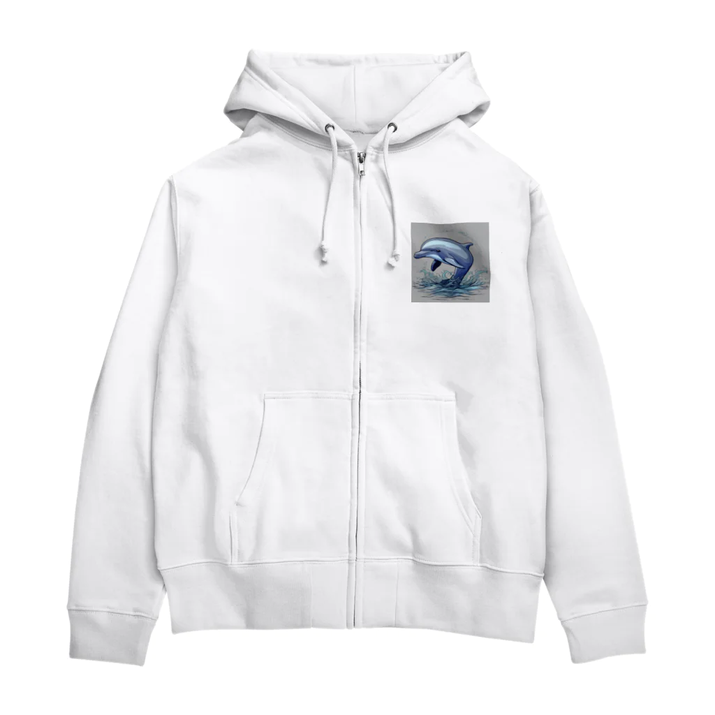 AQUARIUMのイルカ Zip Hoodie