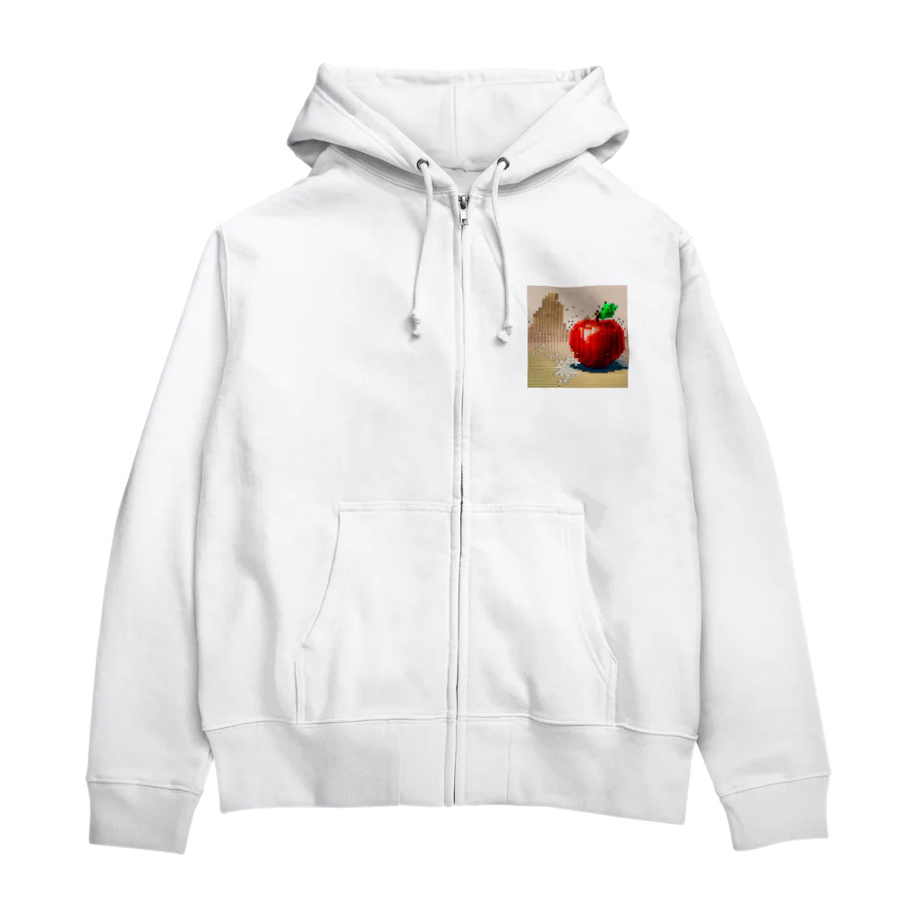 si-monの渇きを潤すリンゴ Zip Hoodie