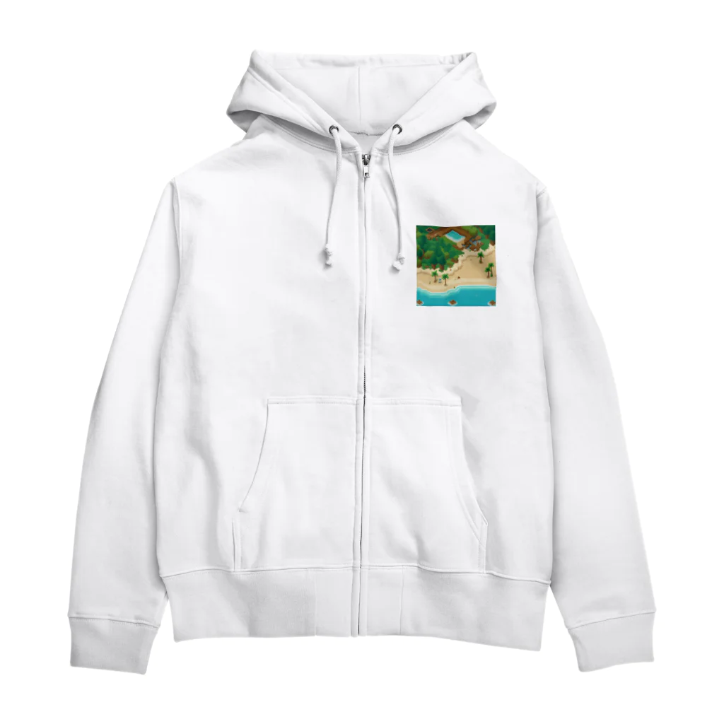 だいすけの美しいビーチ Zip Hoodie