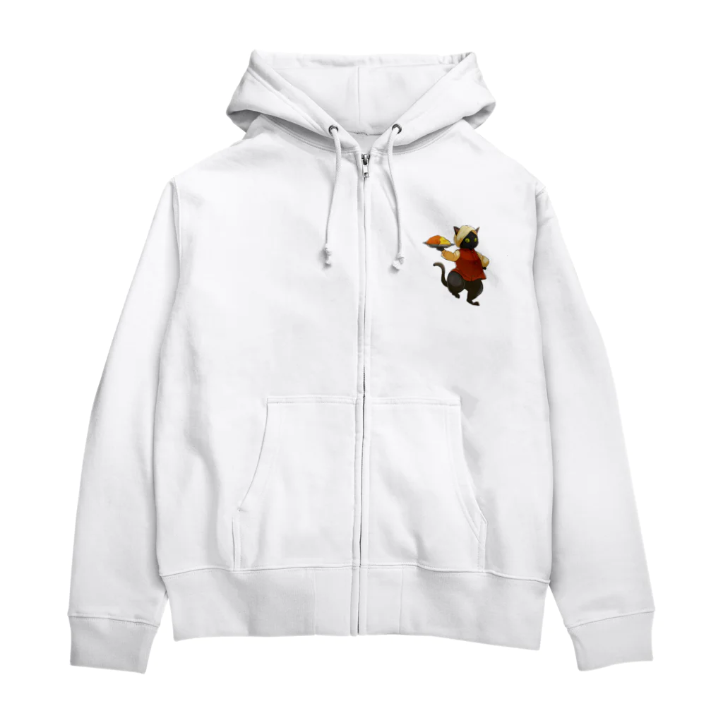 dan nyan wardのだんにゃん Zip Hoodie