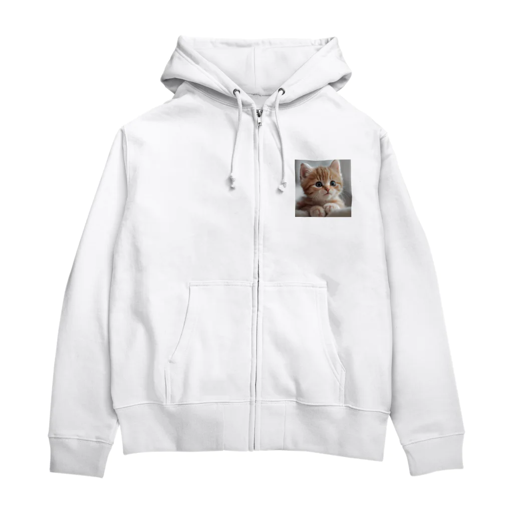 SaSuKeの癒される猫のイラスト Zip Hoodie