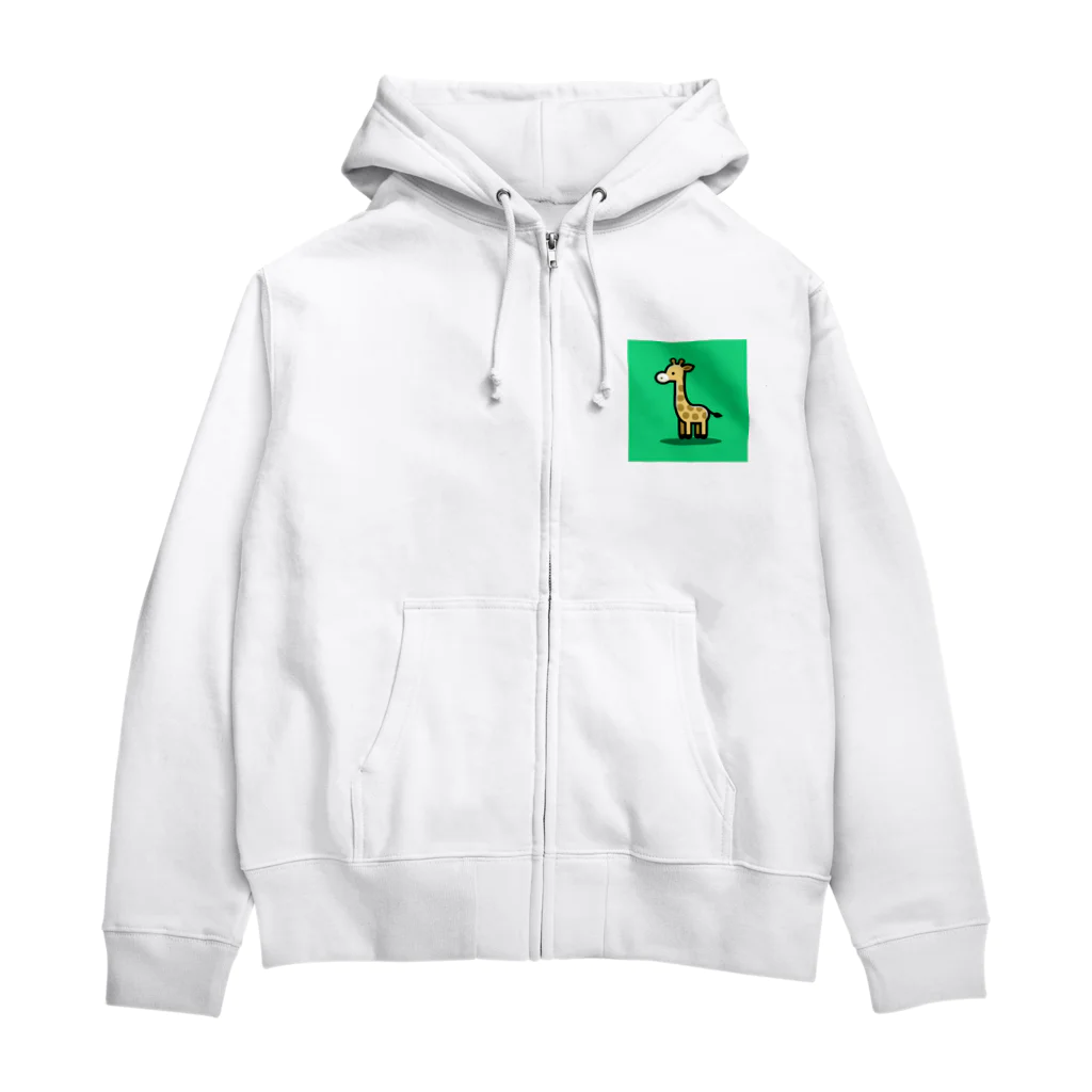 とらちゃん(≧∇≦)のキリン Zip Hoodie