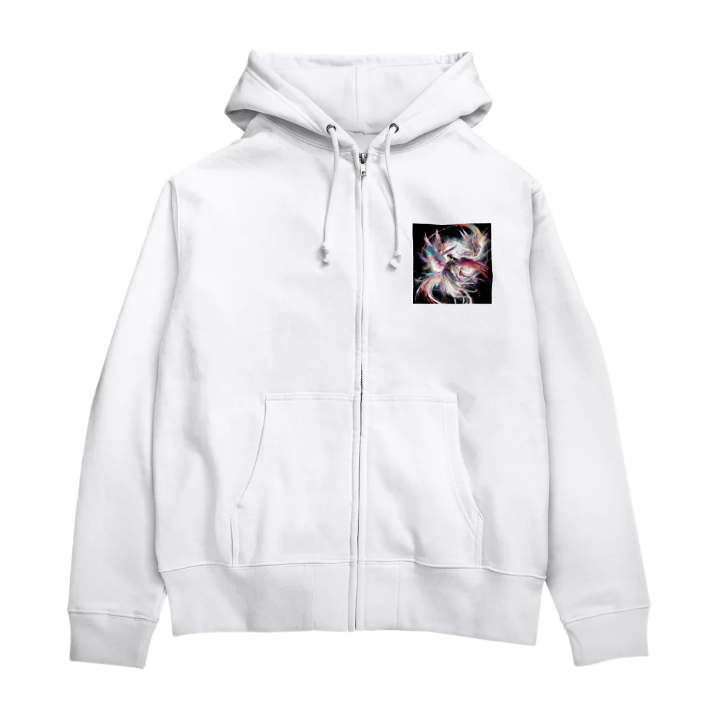 anazawaの白き翼、黒き翼。その手に抱くは愛しの君! Zip Hoodie