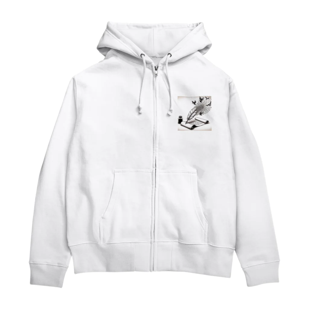 ko-horizodonのこぼれるアイデア Zip Hoodie