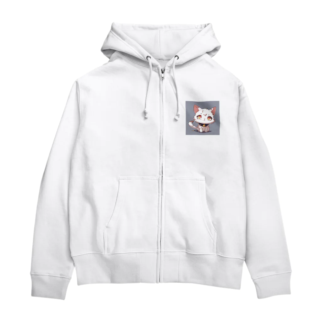 まったりする屋のヌコ Zip Hoodie