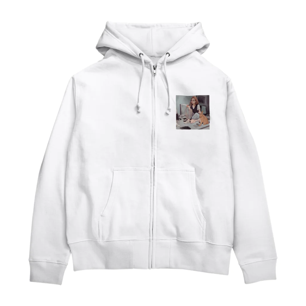 mofu mofu309のこのキャロットケーキ美味しそうだね Zip Hoodie