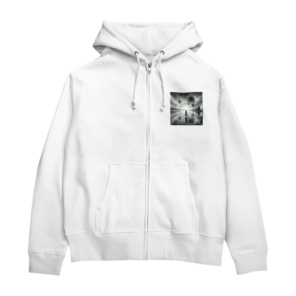 センターフィールドの夢の風景 Zip Hoodie