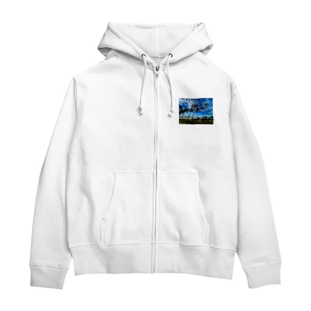 HONMARU23のランカウイ島のビーチ Zip Hoodie