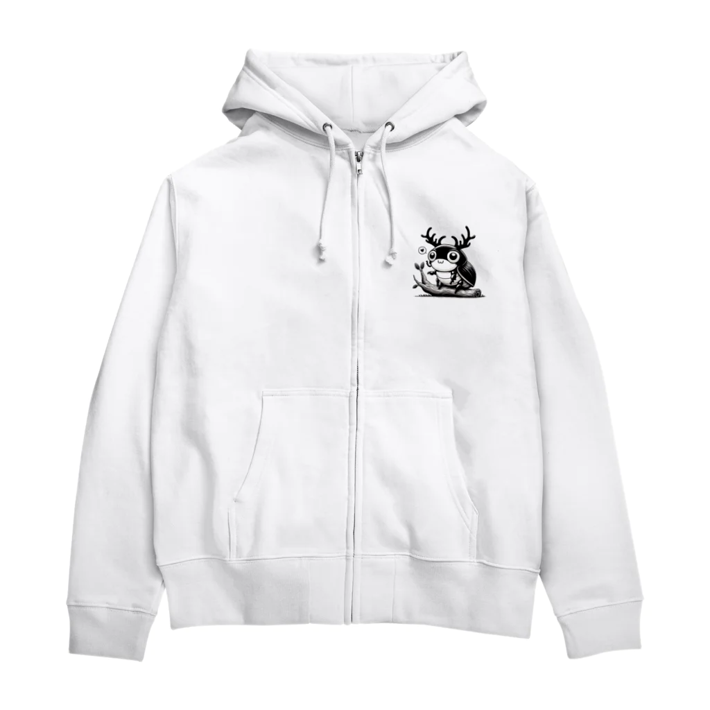 tomokazunagataのクワガタ君 Zip Hoodie