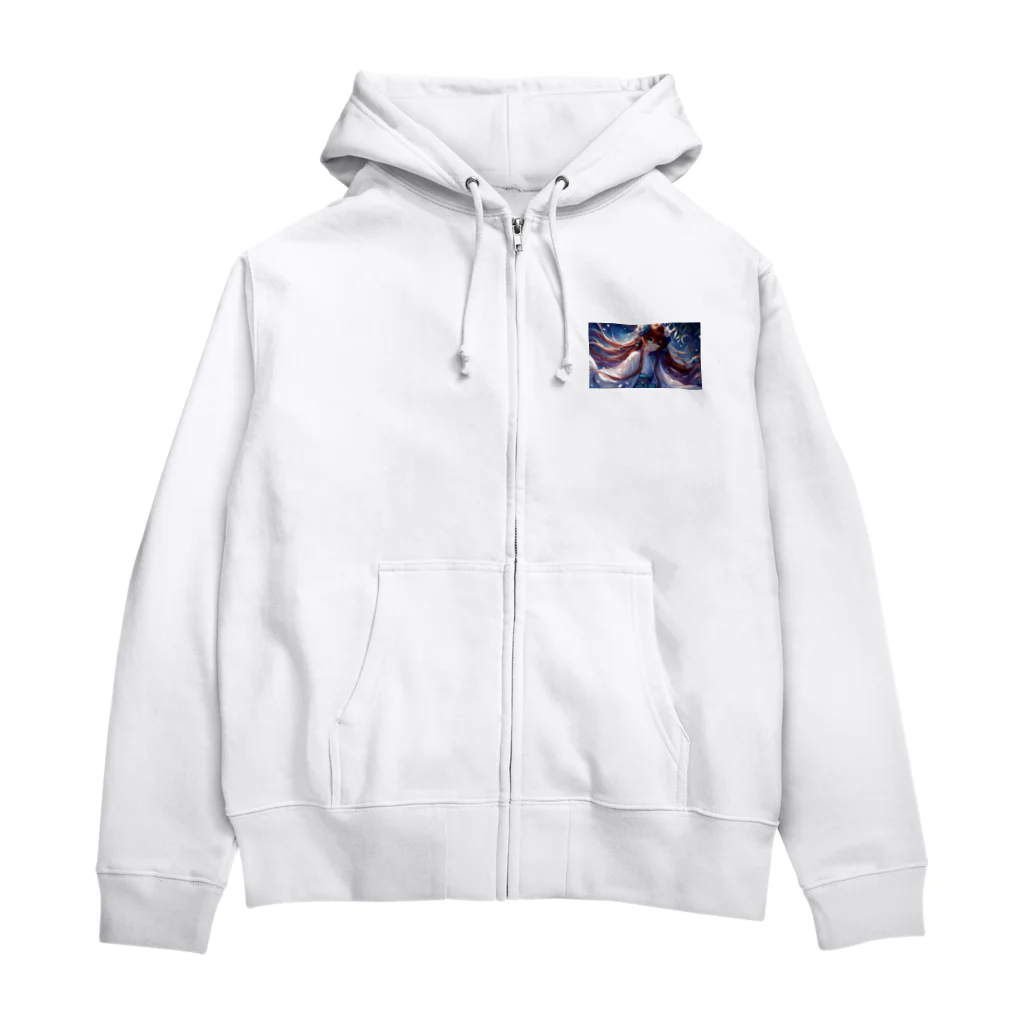 カズの「星屑の舞う森の守り手」 Zip Hoodie