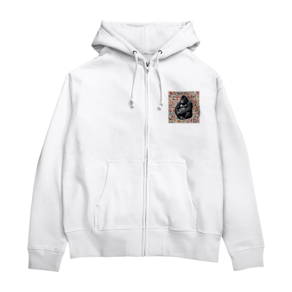 ぱぱおんSHOPのゴリゴリくん Zip Hoodie