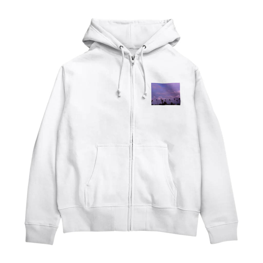 玉手箱の南国の冬空 Zip Hoodie