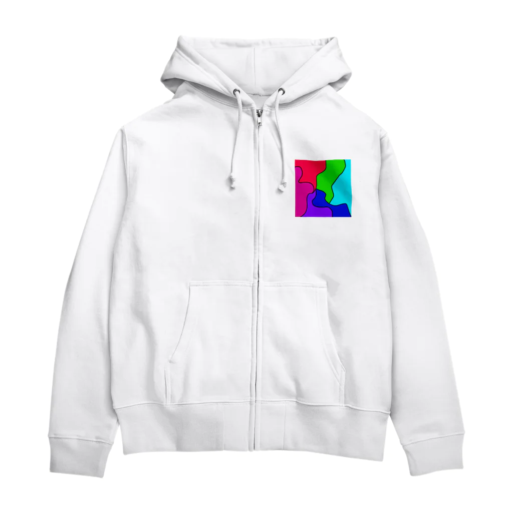 masuterのカラフル Zip Hoodie