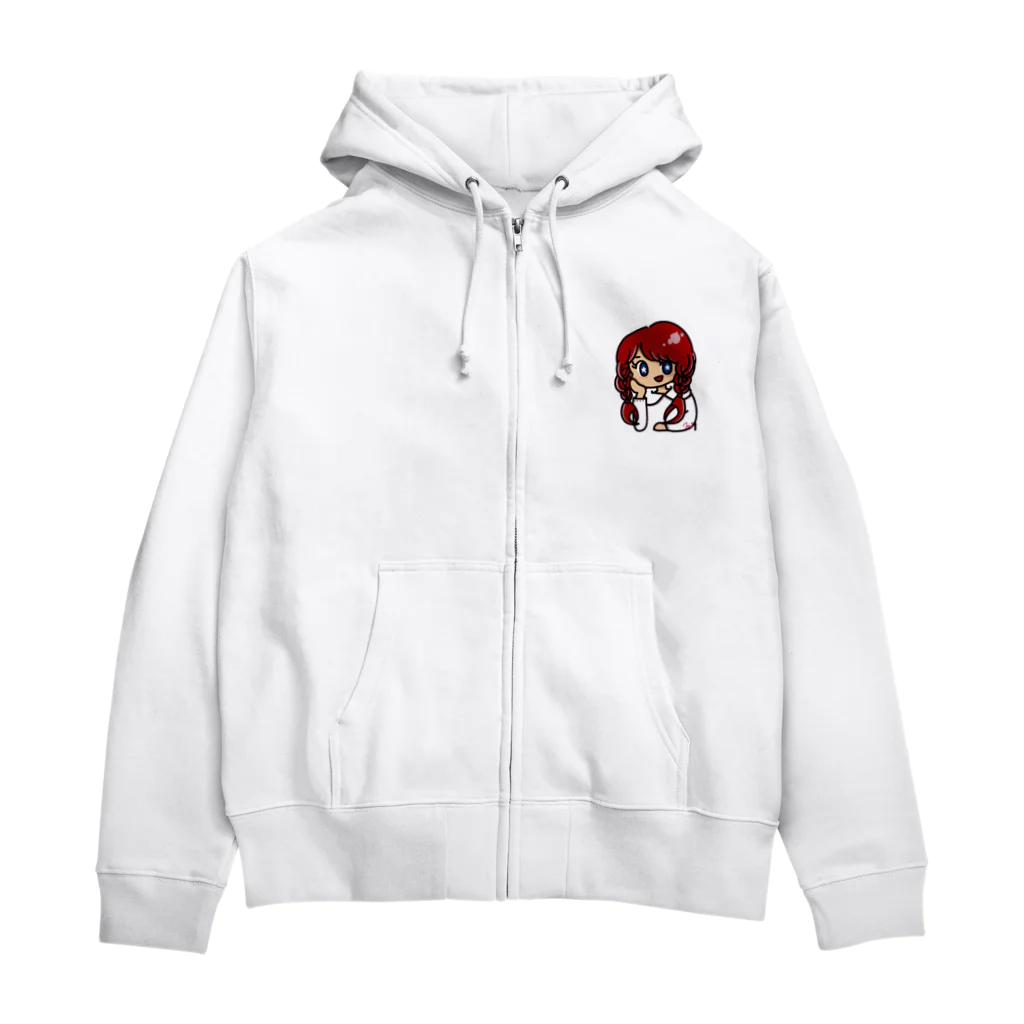 西田敏行の愛らしいななこアメリカザリガニ Zip Hoodie