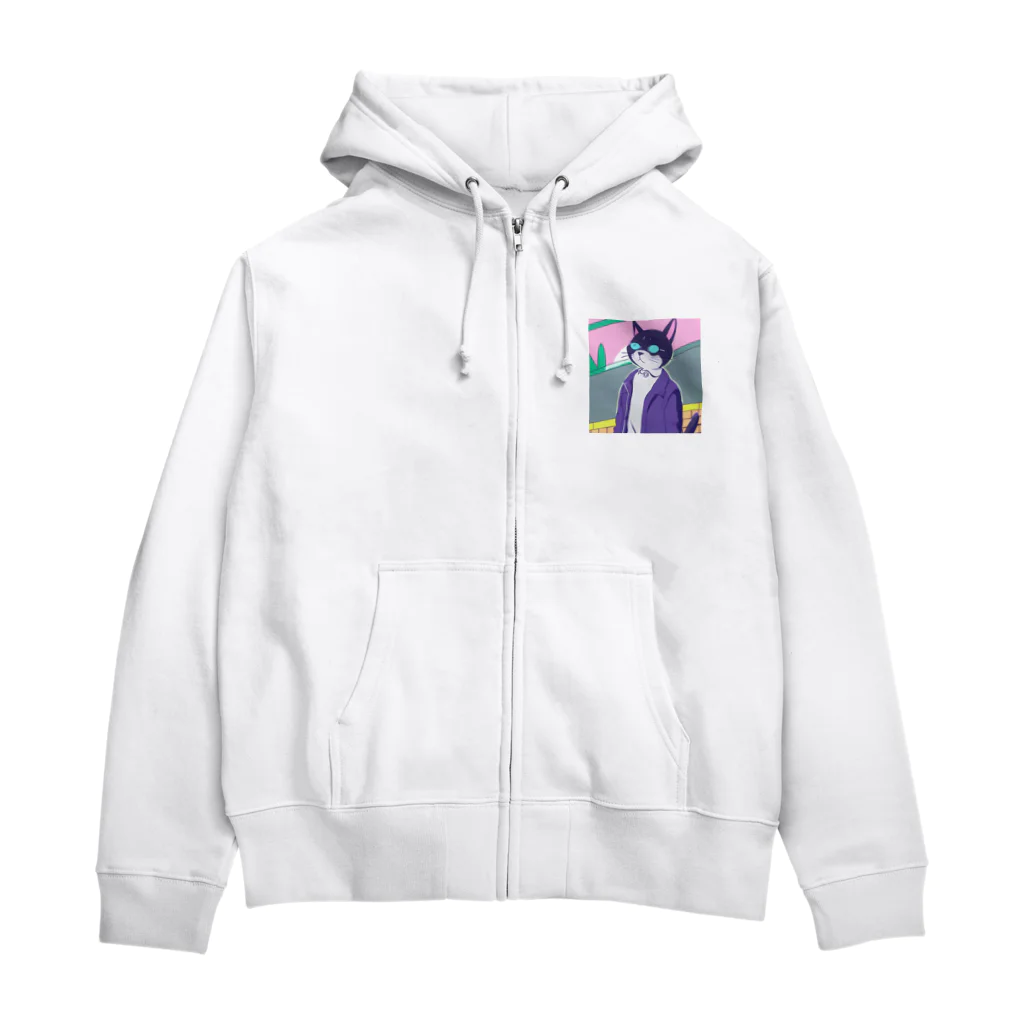 ブギーズのヌコ博士 Zip Hoodie