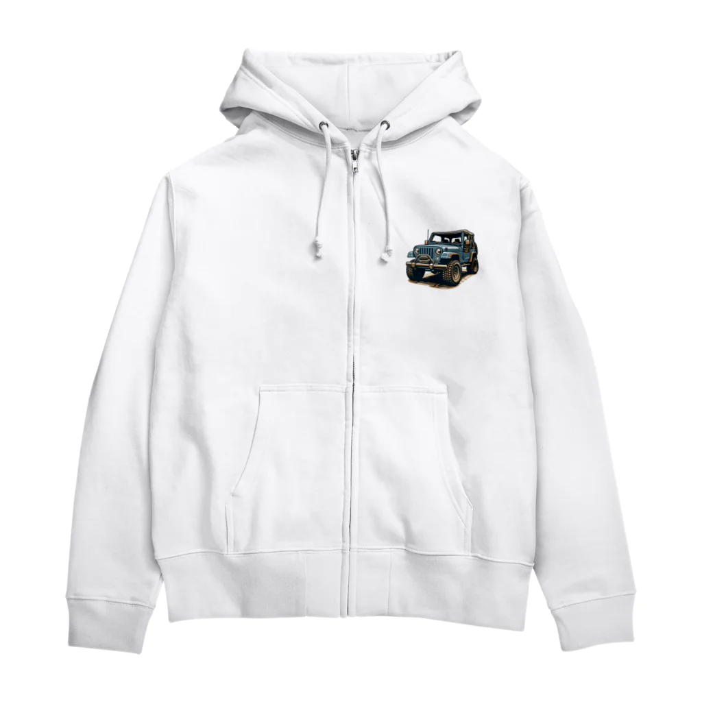 onzo_BGMのクロスカントリーカー Zip Hoodie