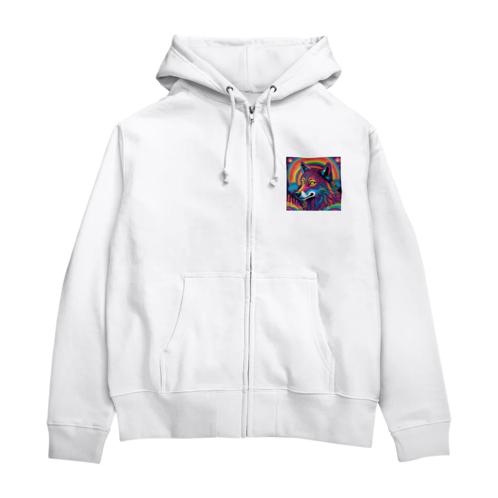 shop.ycのユメウルフ Zip Hoodie