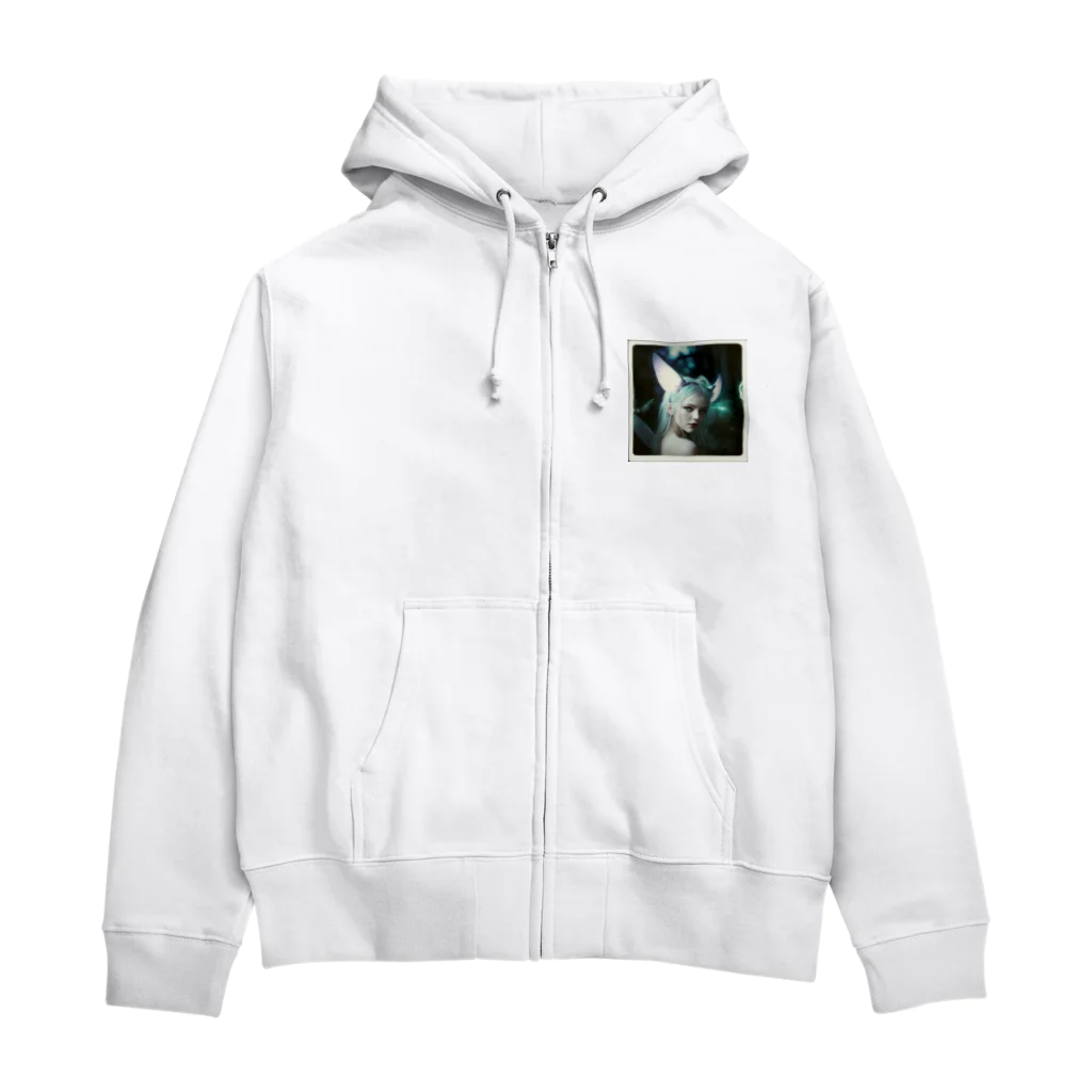 ZZRR12の夜空に響く猫耳の星の歌姫 Zip Hoodie