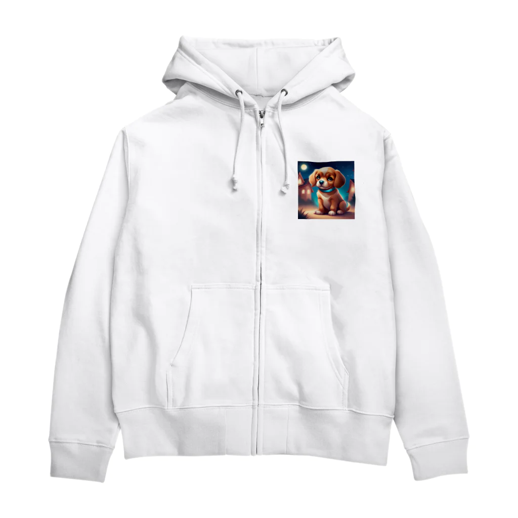 manmaru2315のかわいい犬＃４ Zip Hoodie