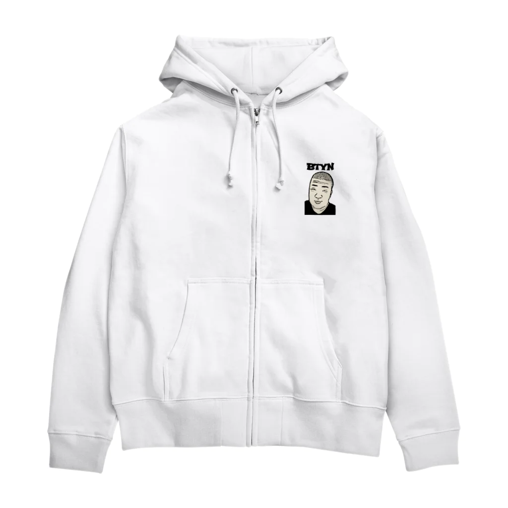 バタヤン公式のBTYN Zip Hoodie