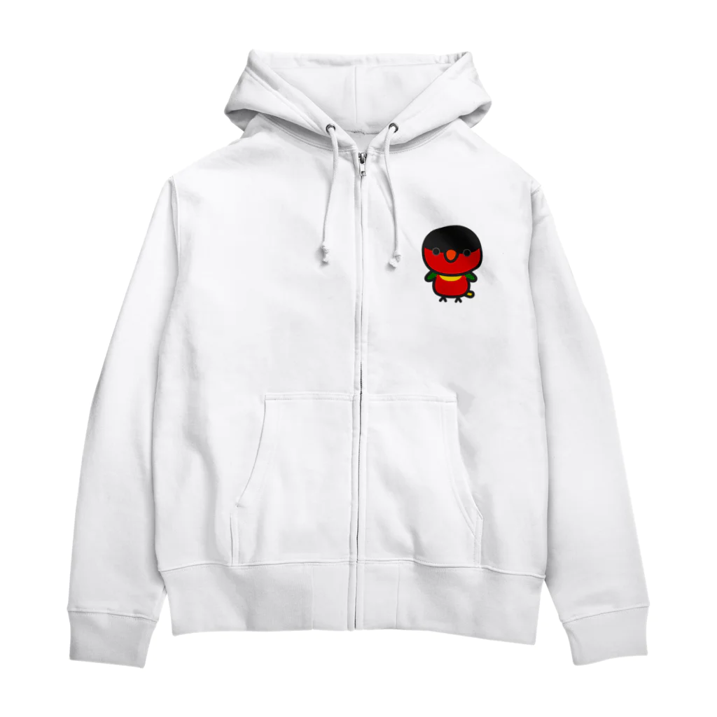 いんこ屋堂のヨダレカケズグロインコ Zip Hoodie