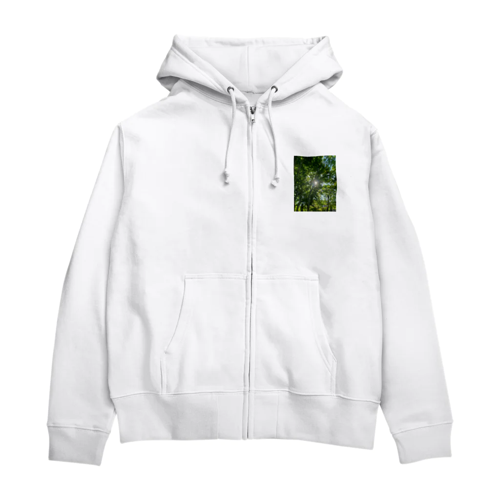 takuSHOP99の夏の森林 Zip Hoodie