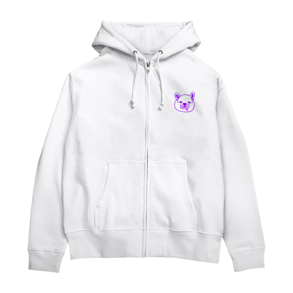 WA-TA craftのよだれdog Zip Hoodie