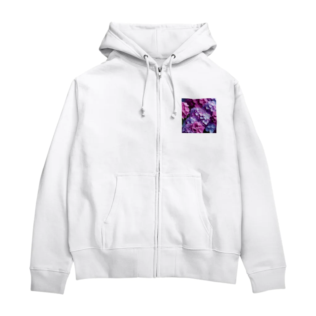 Spitz99のアジサイ Zip Hoodie