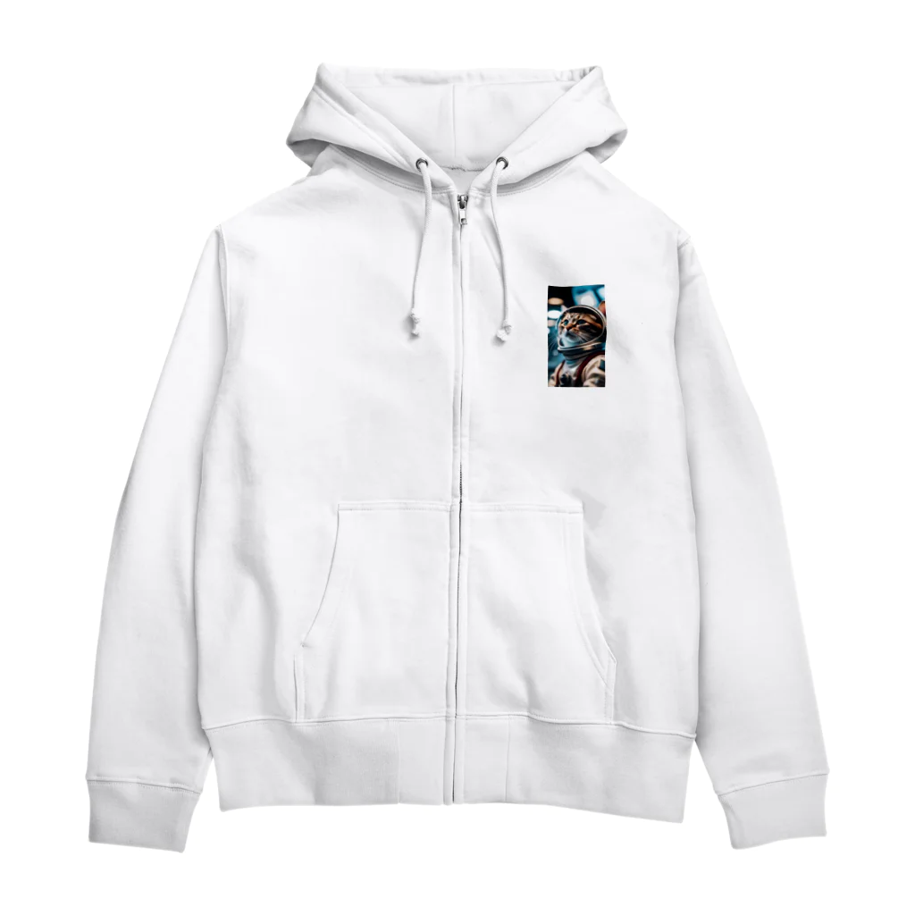 hekikiの旅立つ宇宙猫 Zip Hoodie