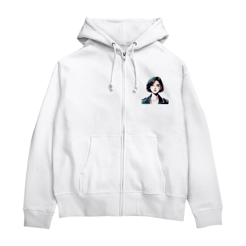 TMJのアジア美人 Zip Hoodie