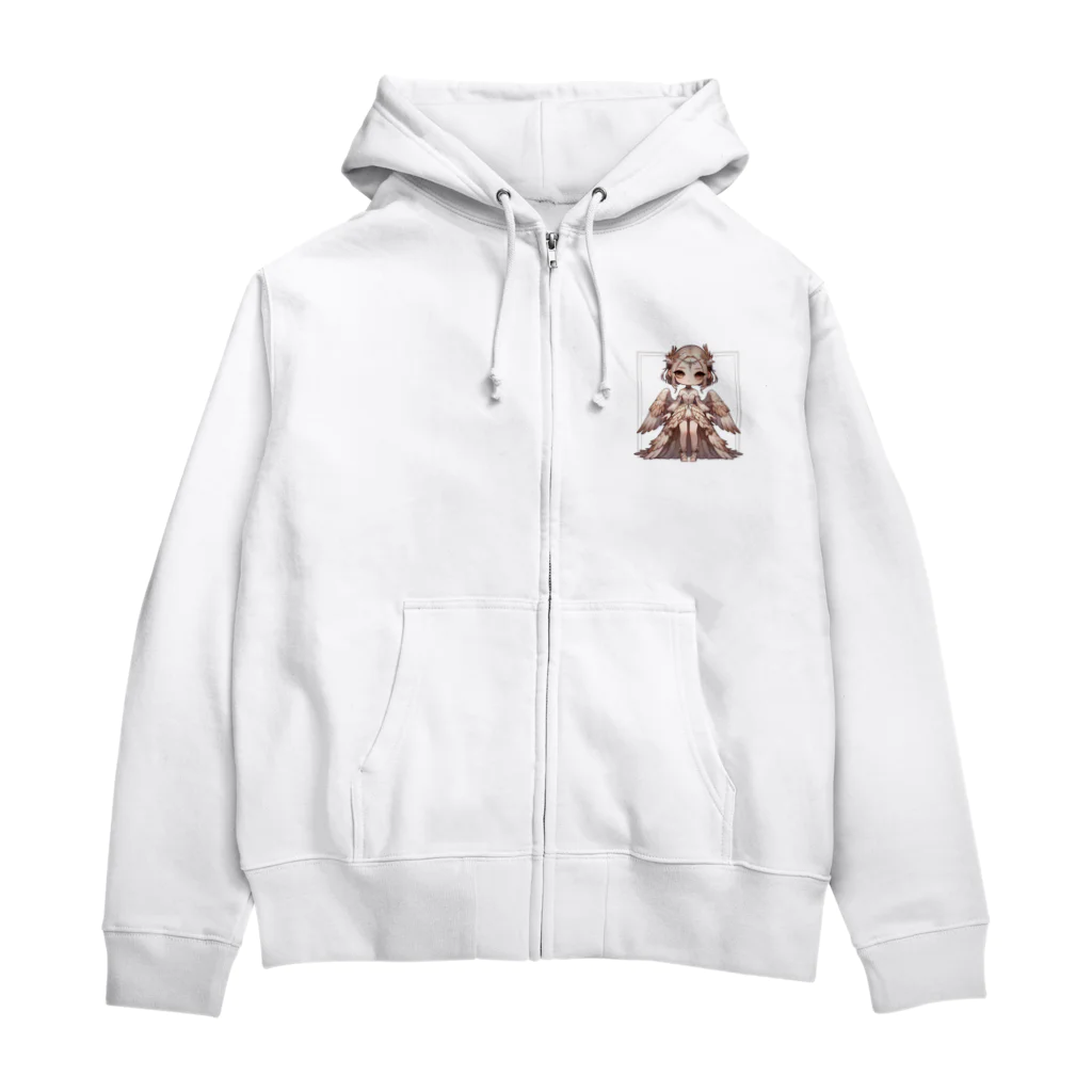 干支シティの酉の花嫁 Zip Hoodie