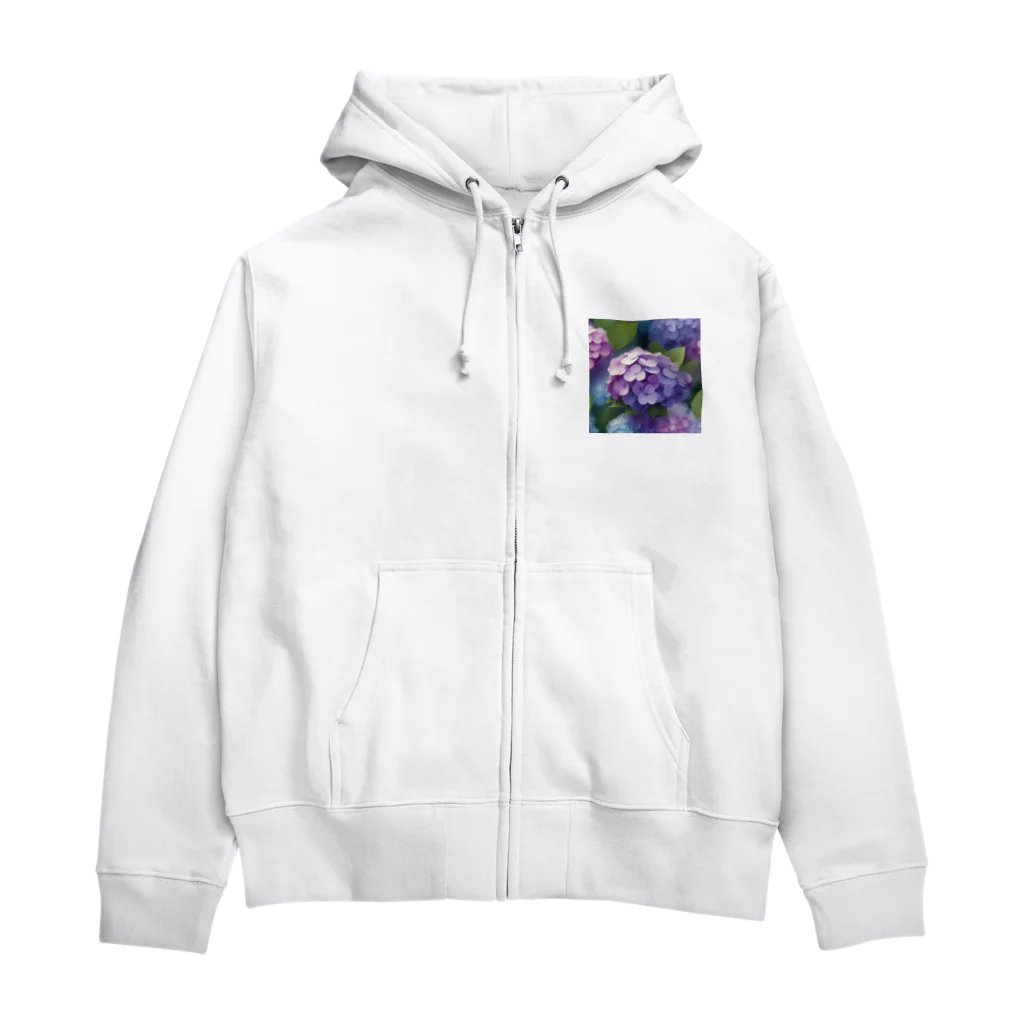 jmdapuwmdのあじさい Zip Hoodie